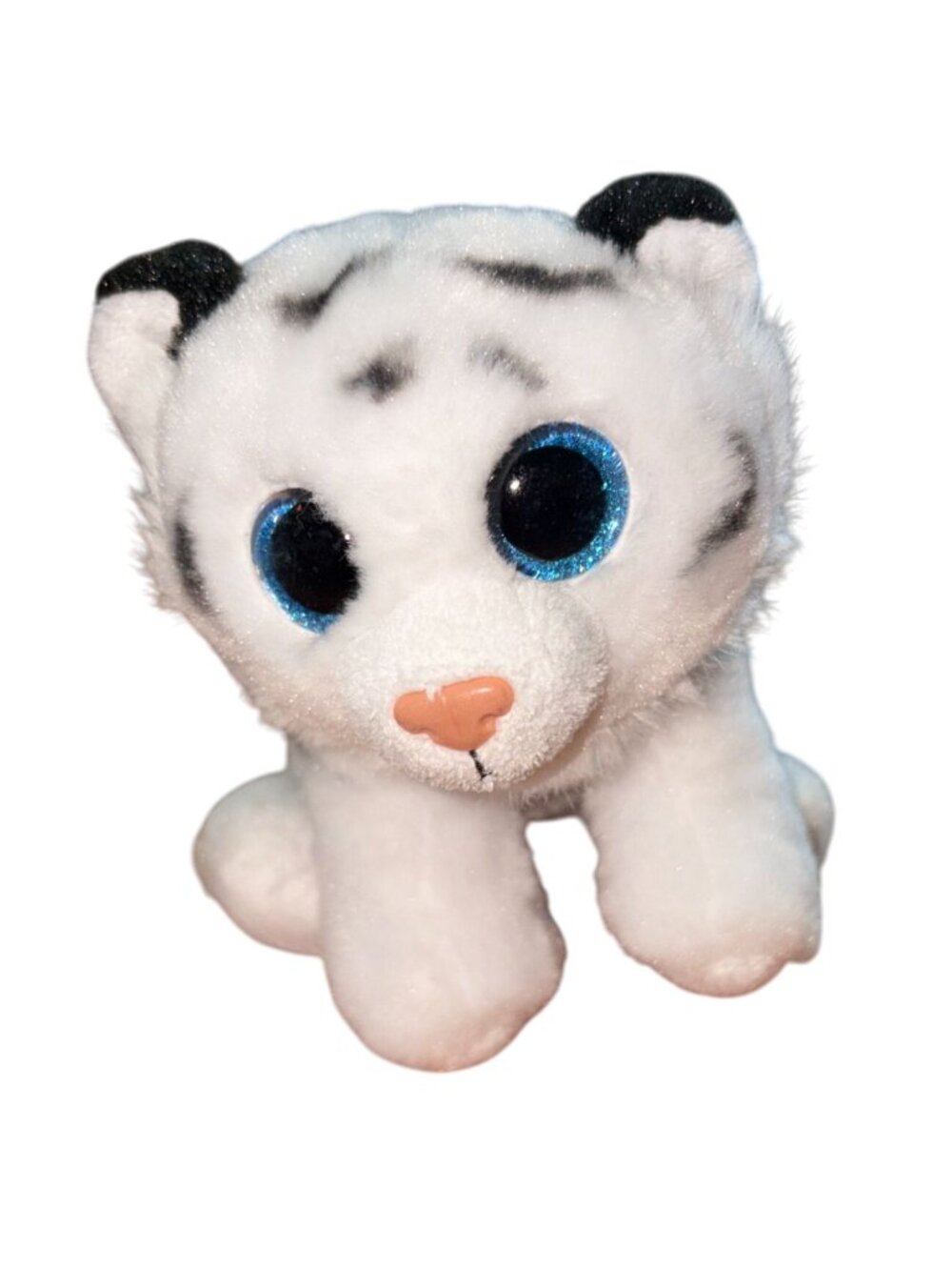 TY Beanie Babies 'Tundra' White Tiger-6.5 in-Without Tag